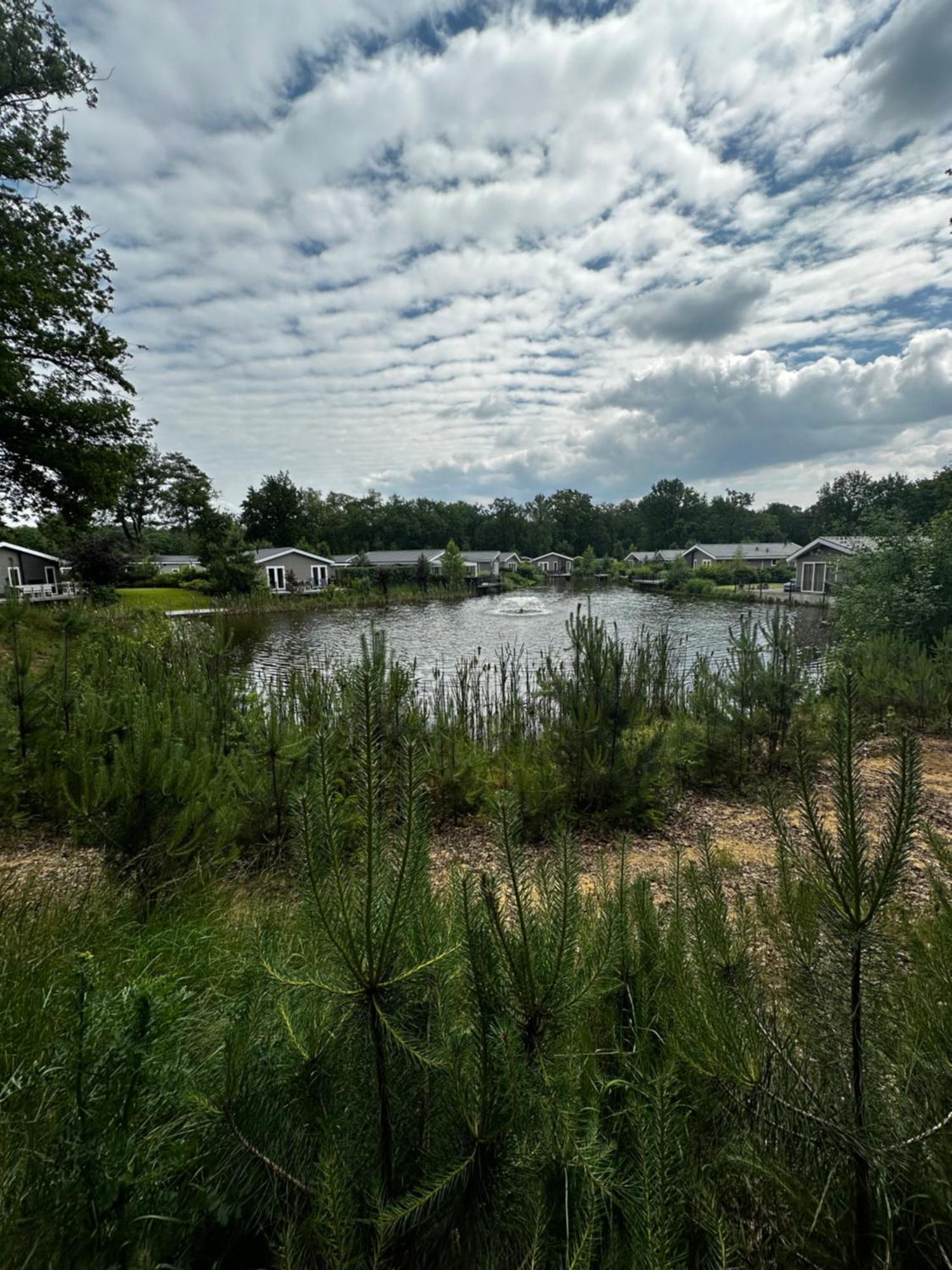 Dubbele Chalet Op Recreatiepark Topparken Op De Veluwe In Beekbergen Met Grote Vrije Tuin En Eigen Parkeerplaats المظهر الخارجي الصورة